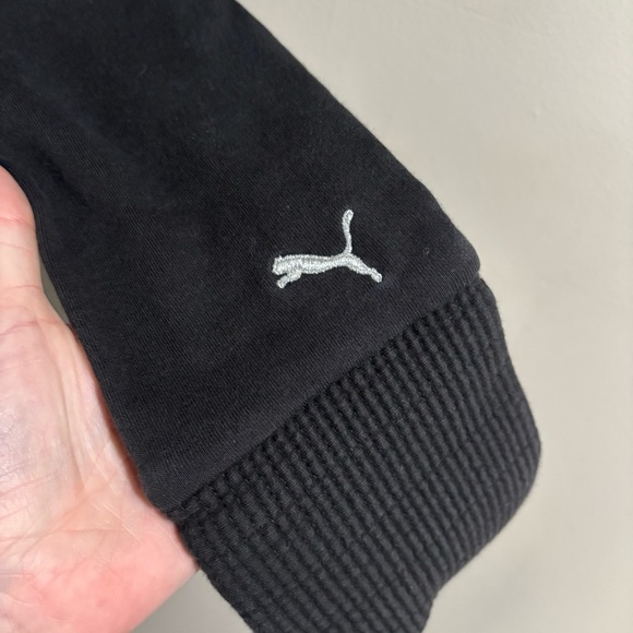 Y2K Vintage Puma Sweatshirt Ferrari Scuderia Logo Jacket Button Black Size Small - Picture 6 of 14